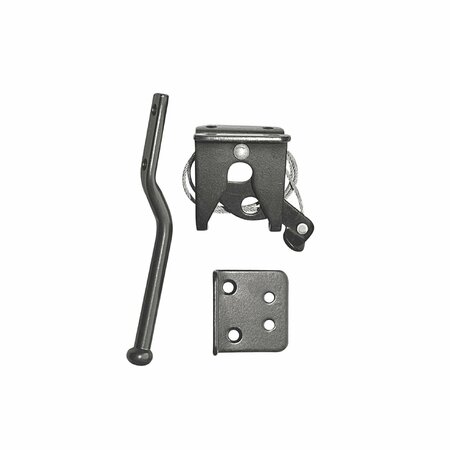 NUVO IRON Bulk - BlackGalvanized SteelSpring Loaded Latch and Catch, 24PK LCWSLBLKBMP24